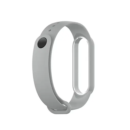 Ремінець для фітнес-браслета Lemfo для Xiaomi Mi Band 5, 6, 7 сірий - фото 2