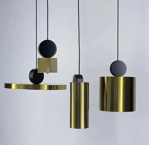 Серія сучасних світильників в корпусі латунь з фурнітурою чорного кольору Line.F Світлова температура 3000К - фото 6