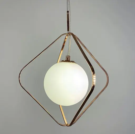 Мініатюрні підвісні світильники в корпусі кольору рожеве золото | Арт. AA 407 | Line F - фото 2