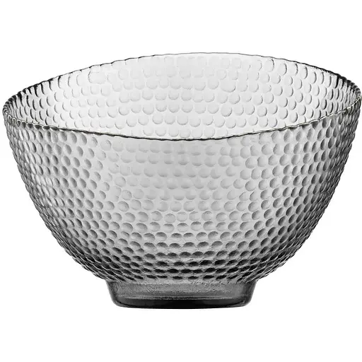 Салатник стеклянный Ardesto 22 см Commelina Серый AR5019