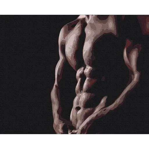 Картина по номерам на підрамнику Brushme Оголений чоловік - фото 1