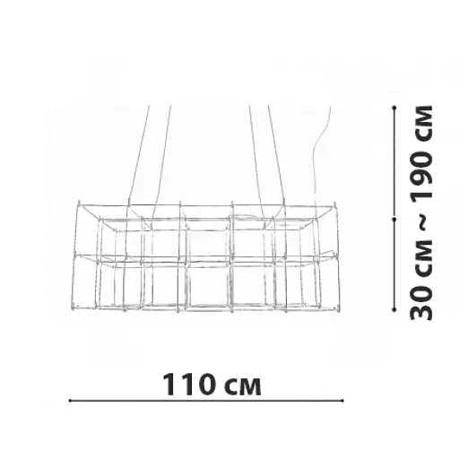 Подвесная люстра Friendlylight Universe Square M FL5214 - фото 4