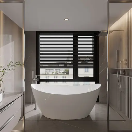 Ванна окремостояча глянцева Amdcon Capr 170x77 з литого каменю CAPR_170_HL Білий - фото 6