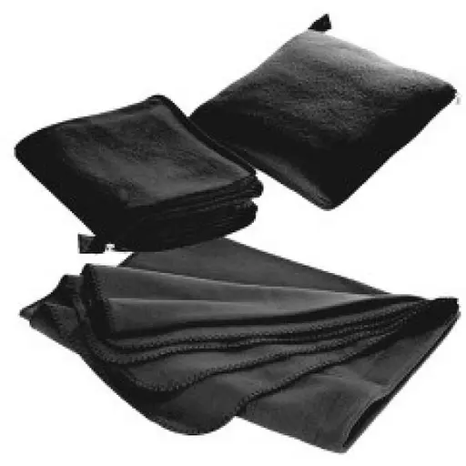 Плед-подушка Easy Gifts Radcliff 2 в 1 флісовий 180х120 см чорний (277503) - фото 3