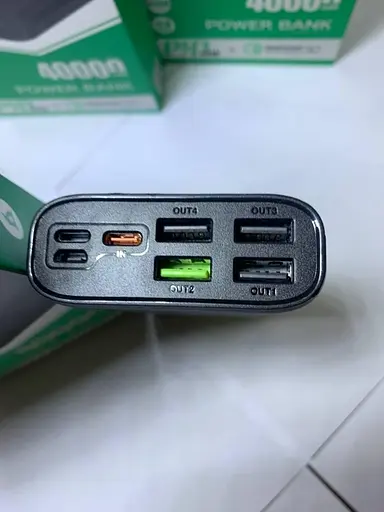 Універсальна мобільна батарея Power Bank Borofone DBT01 PD 40000mAh PD18W+QC3.0 (Чорний) - фото 5