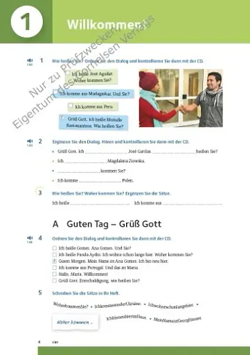 Pluspunkt Deutsch - Leben in Österreich A1. Arbwnloaeitsbuch mit Audio-mp-3 Dod und Lösungen - фото 3