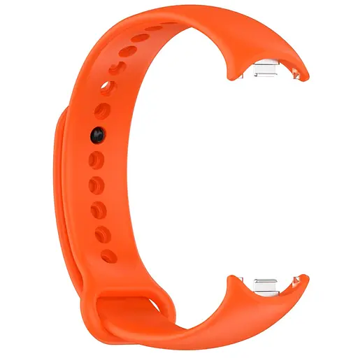 Ремешок для фитнес-браслета Lemfo для Xiaomi Mi Band 8 и 9 оранжевый. - фото 3