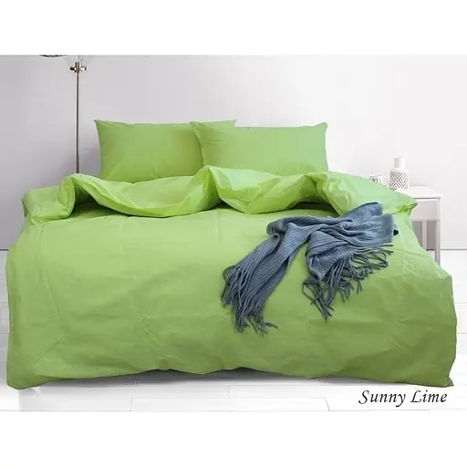 Комплект постільної білизни TAG Tekstil 1.5-спальний Лайм 000163386 (Sunny Lime)