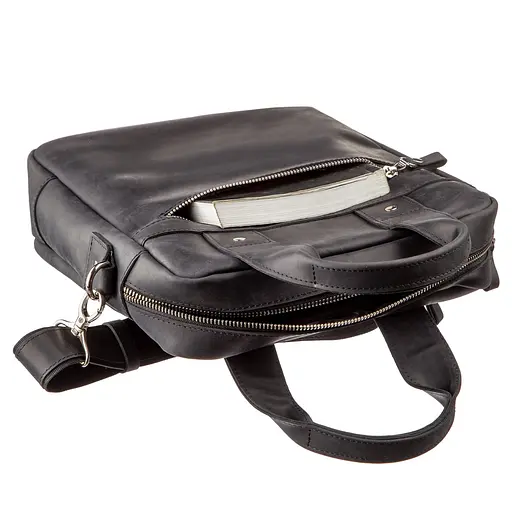 Чоловіча шкіряна сумка SHVIGEL 25х33х7 см sum0012770 - фото 5