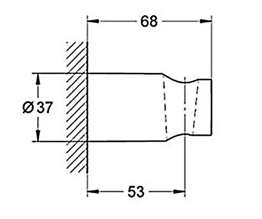 Держатель для душа TempCosmo Grohe 27594000 Хром - фото 2