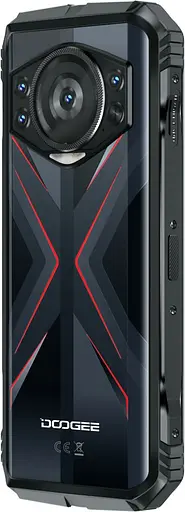 Смартфон Doogee S118 658" 8/512ГБ 2SIM 10800мА/год черно-красный - фото 6