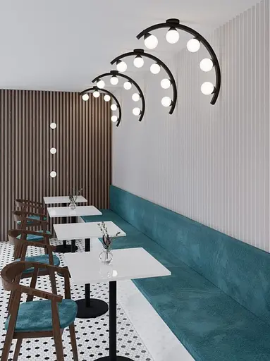 Настенное бра "Mone" PikArt арт. 19600 золотой/белый - фото 3