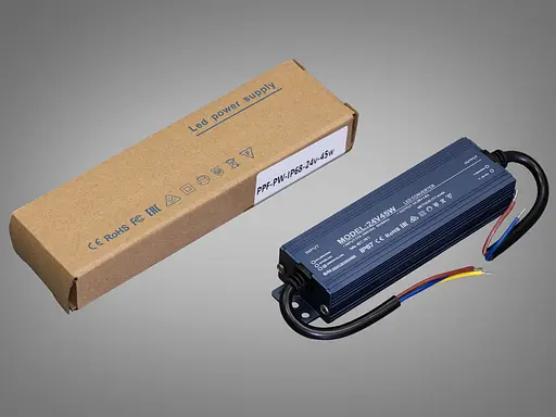 Блок живлення 24 В, для підключення LED стрічки, 45Вт, 1.88А - фото 2