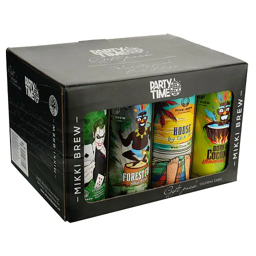 Набір пива Mikki Brew Party Time 4.9-8.5% 3.96 л (12 шт. x 0.33 л)