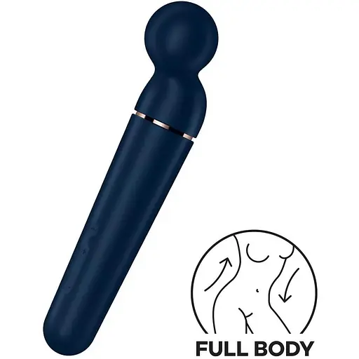 Вибромассажер Satisfyer Planet Wand-er Blue/RoseGold - фото 2