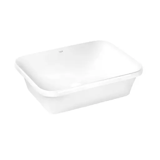 Умивальник Qtap Scorpio врізний прямокутний 500x380x145 мм White + донний клапан PU02, Білий - фото 4