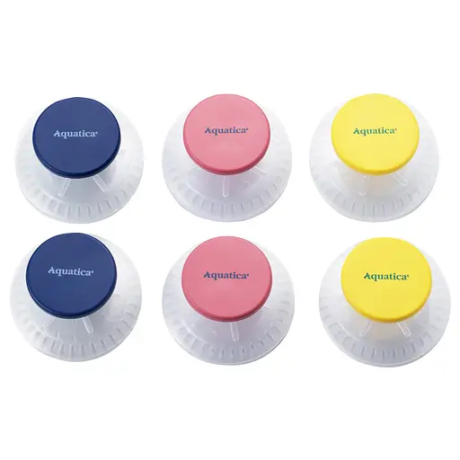 Крючки на вакуумных присосках Aquatica s42 Ø40×40мм цветные (6шт) (9784281) - фото 1