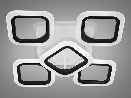 Стельова люстра з пультом, диммером і LED підсвічуванням, 60W - фото 3