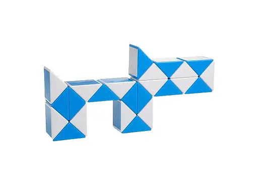Змійка Рубіка біло-блакитна в коробці (Smart Cube Snake Blue) (SCT401) - фото 3