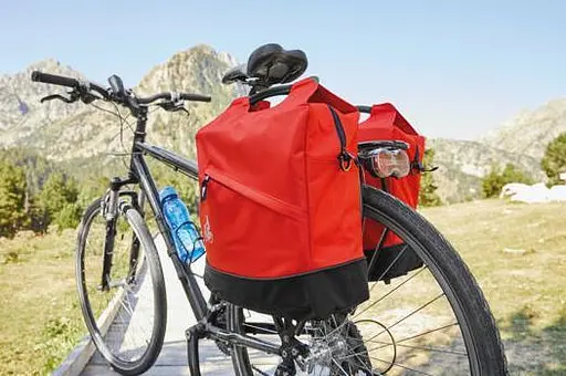 Велосипедная сумка Crivit Sports на багажник с дождевиком 18L Сrivit красная sum0028923 - фото 3