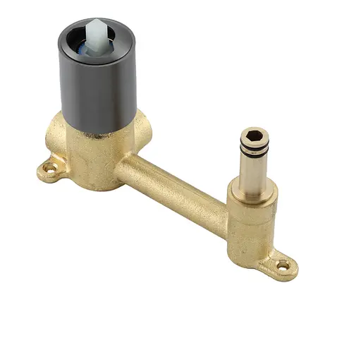 Вбудований змішувач для раковини Gappo G1206-9 сірий Gungrey Графітовий хром - фото 4