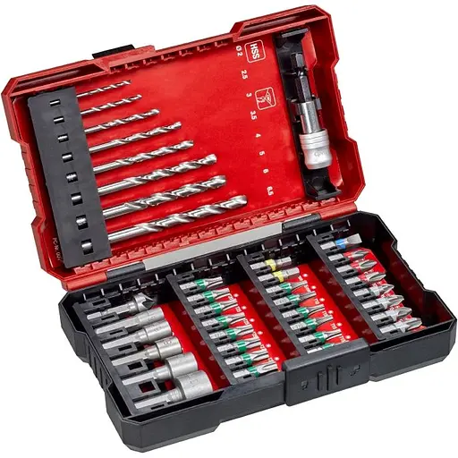 Набор бит и сверл по металлу HSS Einhell L-Box KWB 39 шт. (108911) - фото 2