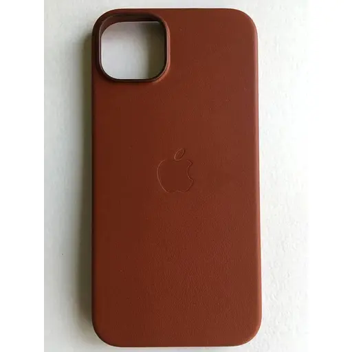 Оригинальный кожаный чехол Apple Leather Case MagSafe для iPhone 14 Plus (6.7") Umber (MPPD3ZE/A) - фото 6
