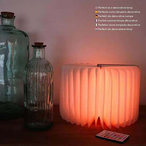 Деревянная складная лампа BONNYCO Led Book Light с дистанционным управлением, 16 цветов таймер - фото 5