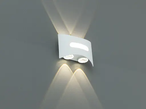 Світильник LED фасадний Diasha чорний 4W 4 промені - фото 1