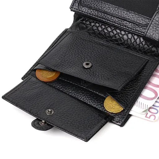 Кожаный мужской кошелек Bond 9.7х12.7х2 см acs0026931 - фото 7