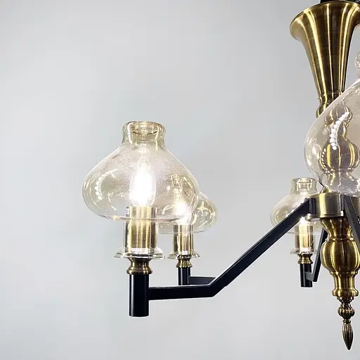 Дизайнерська підвісна люстра на 6 плафонів Line.F ZL 1475/6 - фото 5