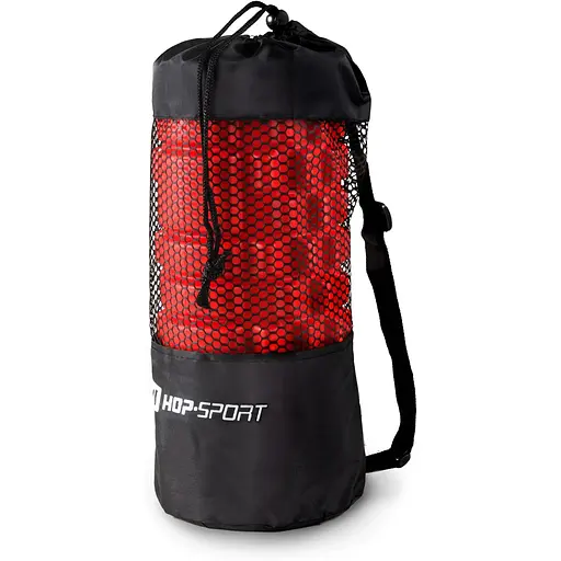 Роллер массажер Hop-Sport (валик, ролик) для кроссфита и йоги HS-001YG красный - фото 2