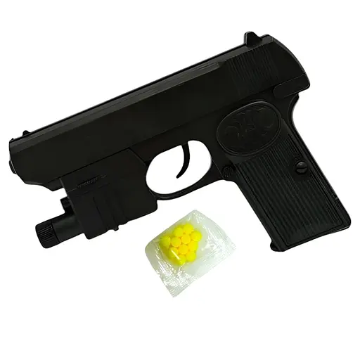Пистолет, 16 см, пластиковые пули, лазер, 3000AF (в ассортименте)