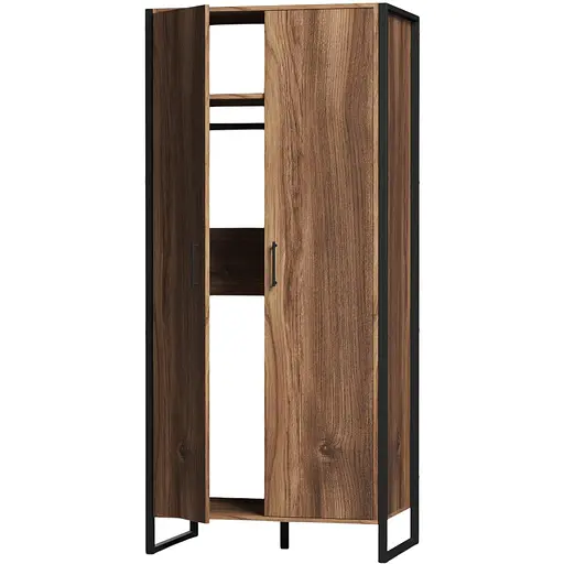Шафа гардеробна лофт ОП-655 Orange-Line 860х550х1900 Чорний/Дуб Бароко рістретто