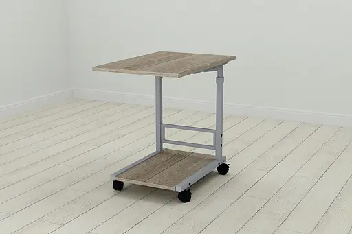 Стол приставной Ferrum-decor Френа 62x40x60 металл Серый ДСП Дуб Сонома Трюфель 16мм (FRD-102523)