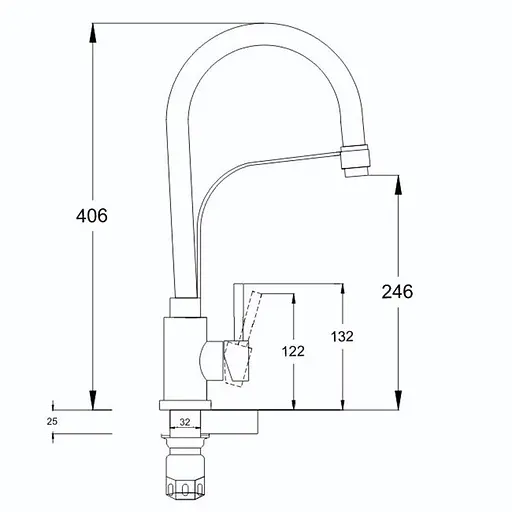 Змішувач для кухні Zegor SAP4-D090 нержавіюча сталь 30412 - фото 4