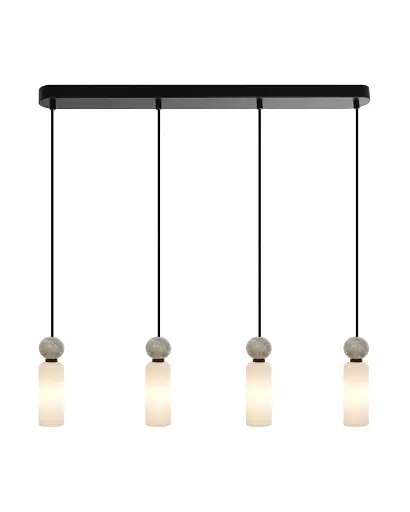Подвесной светильник, люстра Italux PND-95331-4-BK Santos G9 4x40W IP20 черный - фото 1