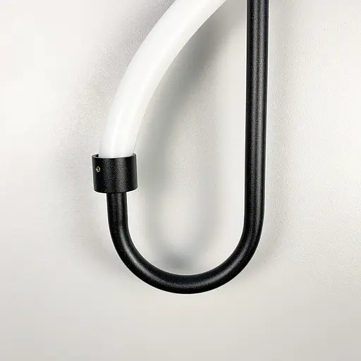 Настінний чорний світильник William Soft Line F WJ 221/1 BK - фото 2