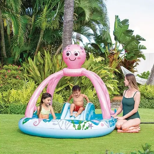 Детский игровой центр Intex 56138 Осьминог с горкой 234 x 183 x 150 см 229 л - фото 5