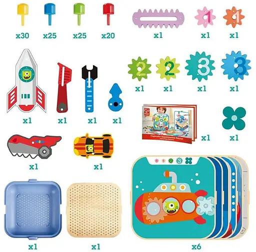 Игровой набор Hape Увлекательные шестерни E1065 Конструктор - фото 3