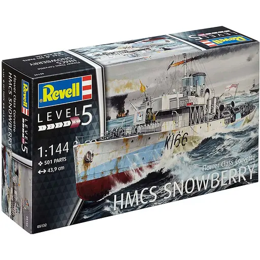 Сборная модель-копия Revell Корвет класса Флауэр HMCS Snowberry 1:144 (RVL-05132) - фото 2