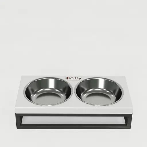 Hollky Base XS — миски на підставці для маленьких собак та котів (2 × 0,25 л) - фото 4