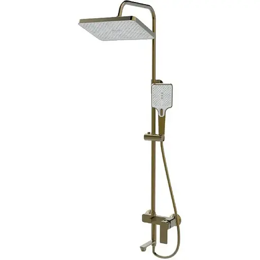 Душова система Haiba Kubus 009-J Brushed Gold HB9627, Золотий - фото 1