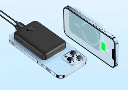 Павербанк BASEUS Magnetic Mini Wireless 20000 mAh 20W с беспроводной зарядкой Qi 15W Черный - фото 7