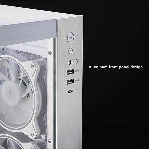 Корпус Chieftec VISIO GM-30W-TG-OP белого цвета без блока питания (GM-30W-TG-OP) - фото 10