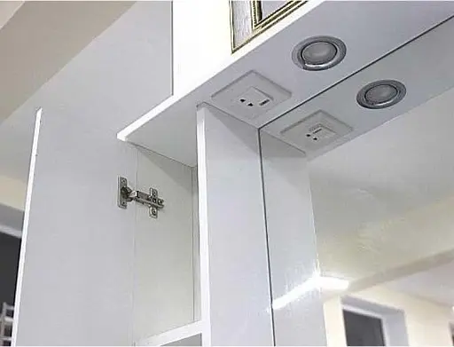 Дзеркало для ванної ПіК Альба Z-1 ліве з шафкою 60 см 30412 - фото 7