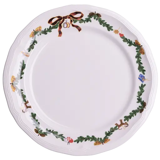 Тарілка сервірувальна порцелянова Star Christmas 26 см  YY78-11A-1