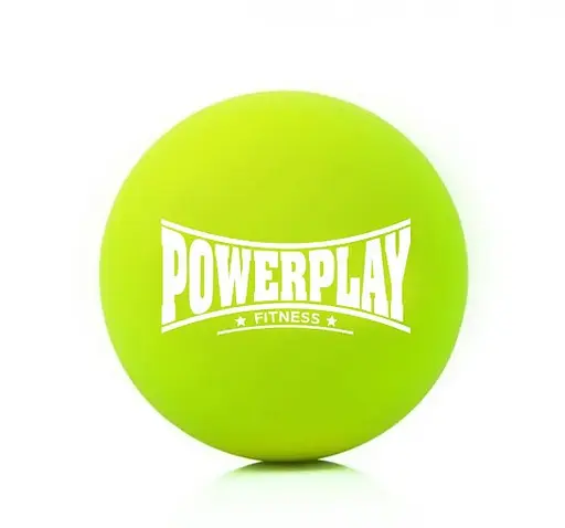 Массажный силиконовый мяч PowerPlay PP-4354 Silicone Lacrosse Ball (6.5 см) Зеленый (PP-4354_Green) - фото 1