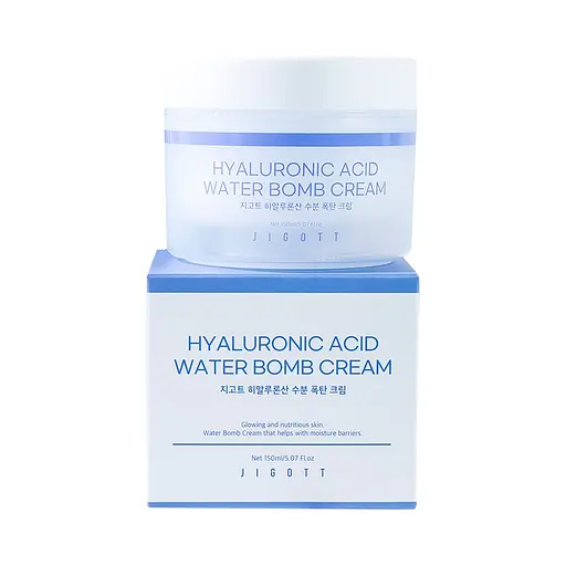 Увлажняющий крем для лица Гиалурон Hyaluronic Acid Water Bomb Cream Jigott 150 мл - фото 2