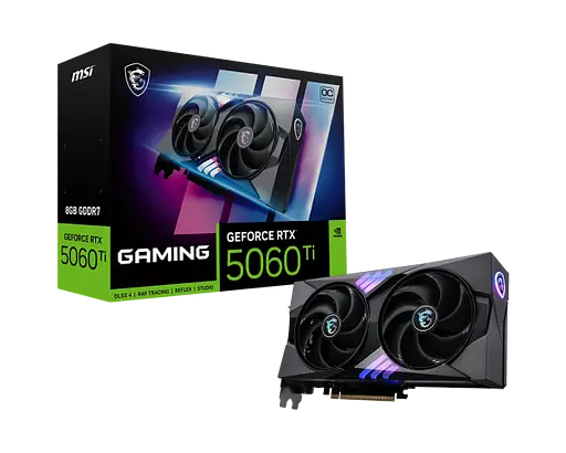 Відеокарта GeForce RTX 5060 Ti 8GB MSI Gaming OC (RTX 5060 Ti 8G GAMING OC)